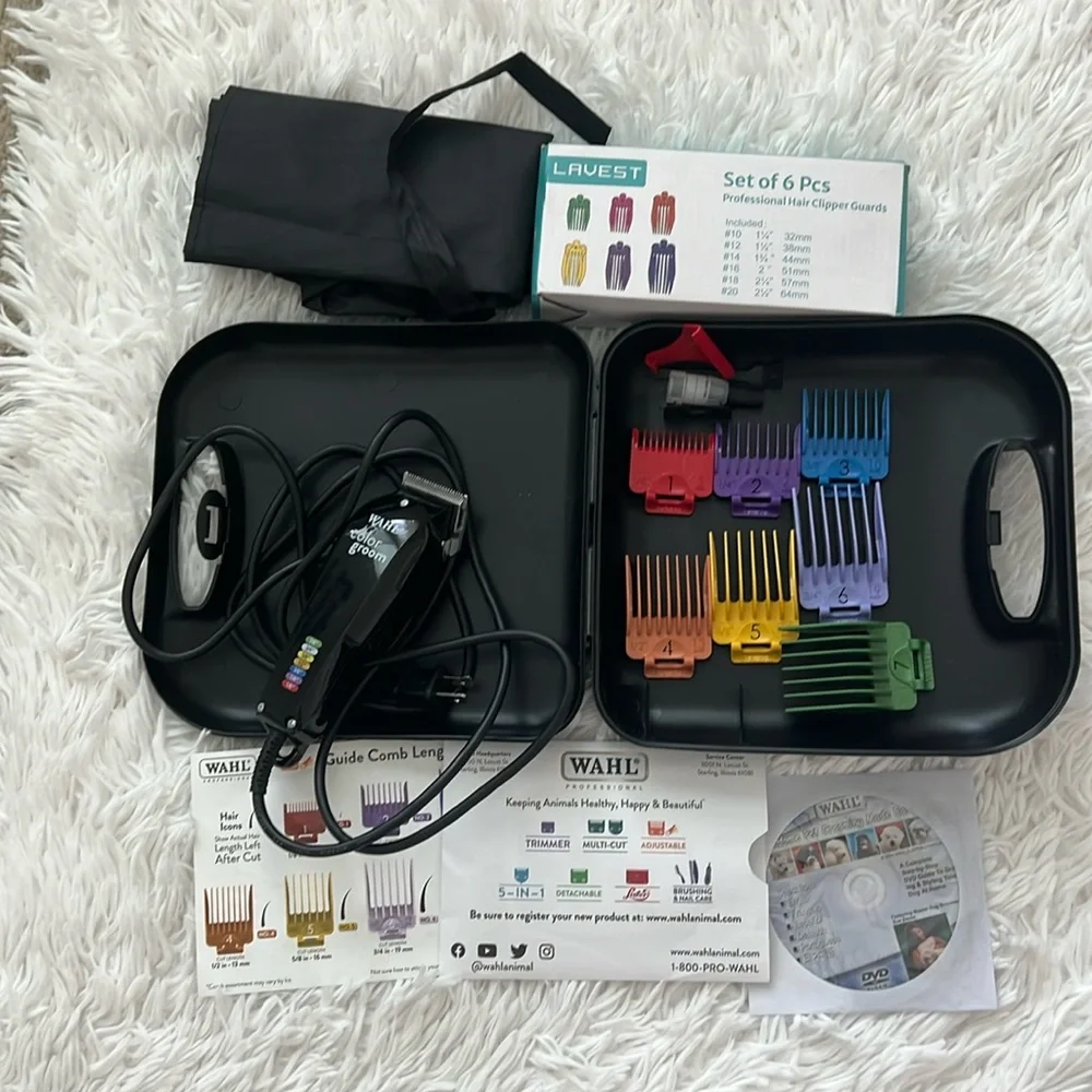 Wahl Color Groom Dog Clippers W/Case USED